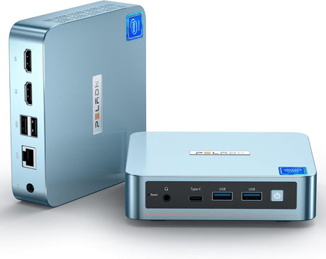 PELADN WI-6 Mini PC, Intel 12th Gen Alder Lake- N95(up to 3.4GHz), 16GB DDR4 RAM 512GB M.2 PCIe SSD, Desktop Computer Support 4K Dual Display/USB3.2/WiFi 5/BT4.2/Win 11 Pro.