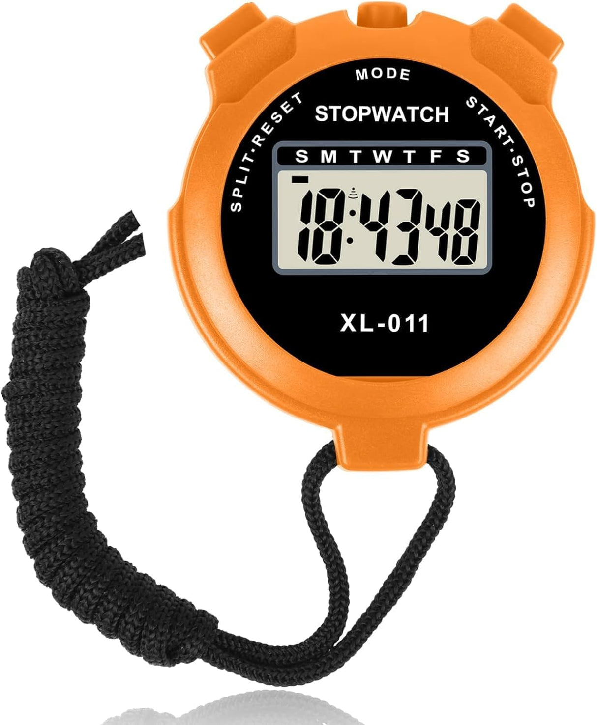 Digital Sports Stopwatch, Multi-Function Digital Sports Stopwatch Large Display, Single Lap/Split Memory Waterproof Stopwatch with12/24 Hour, Clock Alarm for Training Sports Swimming Running (Blue).