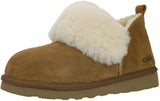 PAMIR Women's Genuine Suede Shearling Ankle Moccasin Booties Slippers Boots Memory Foam Indoor Outdoor.