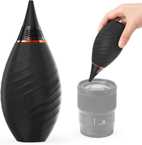 K&F Concept 2 in 1 Powerful Rocket Air Blower, Dust Cleaner, Lens Blower, Air Blaster for Digital, DSLR, SLR, Camera Lenses and Electronics, Clean Duster, Lens Cleaner - Extension & Short Nozzle.