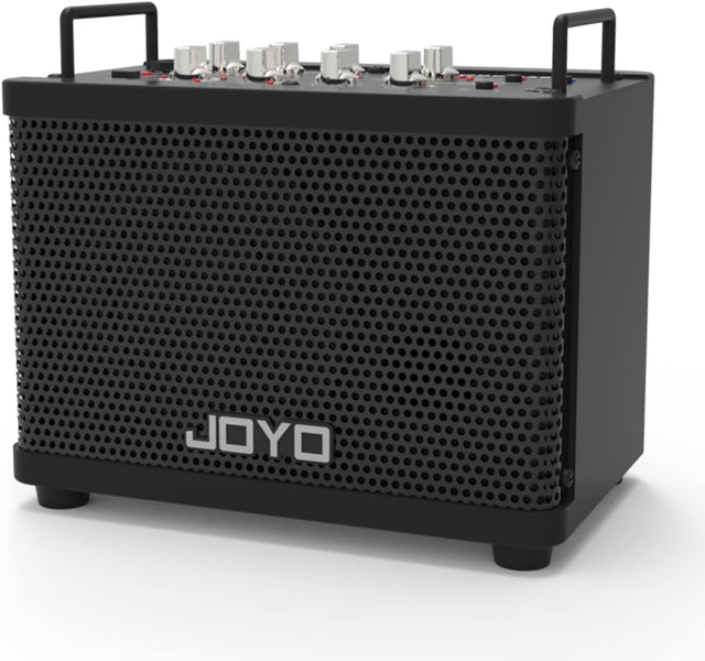 JOYO 15W Rechargeable Electric Guitar Amp Electric & Acoustic Guitar Amplifier with 9 Amp Models & 6 Effects Guitar Practice Amp Digital Modeling Combo Amplifier (DC-15S).