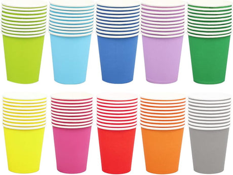 Solafas 60 PCS Paper Cups Disposable Party Cups Drinking Cups for Picnic,Weddings,Birthday Party.