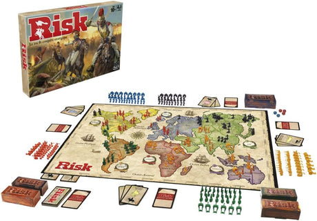 Hasbro Gaming Risk| Strategy Family Game of Conquest for 10+ Year Old Kids| 300 Updated Figures | Improved Mission Cards | For 2 to 5 Players | Gift Idea for Classic Board Games Fans.