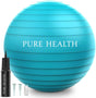 Exercise Fitness Swiss Yoga Ball - Anti Burst Extra thick with Hand Pump for Home Gym -Birthing Ball for Yoga, Pilates, Fitness, Pregnancy & Labour.