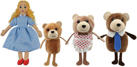 The Puppet Company - Goldilocks & The Three Bears Finger Puppets Set - PC006704.