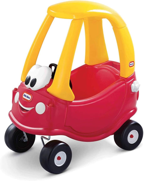 Little Tikes Cozy Coupe Car, Kids RideOn Foot to Floor Slider, Mini Vehicle Push Car with Real Working Horn, Clicking Ignition Switch & Petrol Cap, For Ages 18 Months plus.