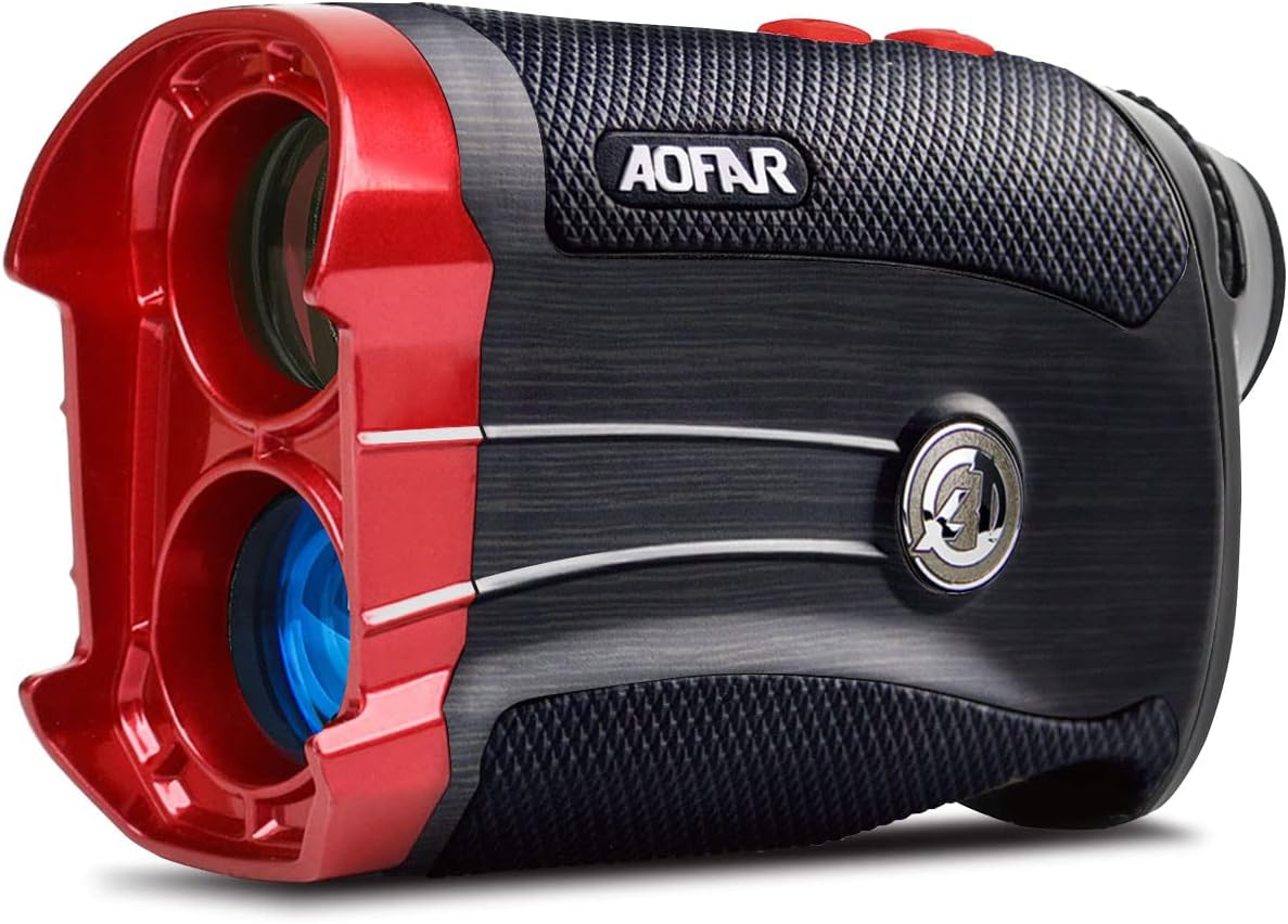 AOFAR GX-2S Rangefinder for Golf & Hunting with Slope and Angle Switch, Flag-Lock with Vibration, Horizontal Distance, 600/1000 Yards Distance Measuring Range, 6X Waterproof, Free Battery.