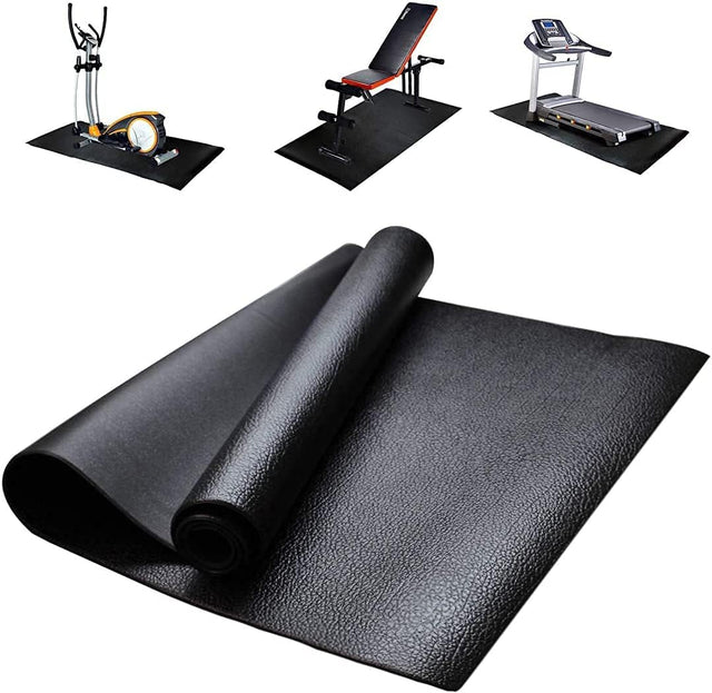 Treadmill Mat Floor Protector, Fitness Equipment and Exercise Mat, Non-slip Shock Resistant Floor Protector Mat for Treadmills, Cycles, Rowers, Cross Trainers and Other Gym Equipment, 180x80cm.