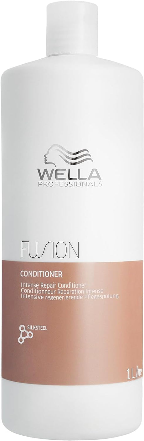 Wella Professionals Fusion Intense Repair Professional Haircare, Protection against Breakage & Damage, Deep Repair Conditioner Treatment.