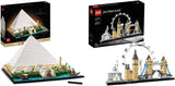 LEGO Architecture Great Pyramid of Giza Set, Home Decor Model Building Kit, Gift Idea for Adults, Men, Women, Mum, Dad, Creative Activity, Famous Landmarks Collection 21058.