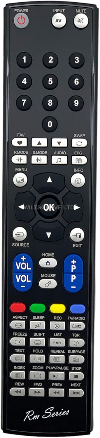 RM Series Remote Control Compatible with T4Tec TT2490DV.