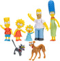 THE SIMPSONS Action Figures Family Multi-Pack 6.35cm Scale Figures by JAKKS Pacific, Includes Homer, Marge, Bart, Lisa, Maggie, Santa’s Little Helper, and Snowball II.