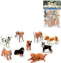 PETERKIN CLASSICS | Dog World 9-Piece Set | 7-10cm Plastic Dog Figure Toys | Dalmatian, Vizsla, Afghan Hound, St. Bernard, Husky, Dachshund, Pug, Schnauzer, Golden Retriever | Roleplay Toys | Ages 3+.