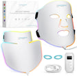 Nourished Bodynskin LED Light Therapy Face & Neck Mask - Facial Skin Care Device - 7 Colors Red & Blue - Rejuvenation, Anti-aging Product for Wrinkles.