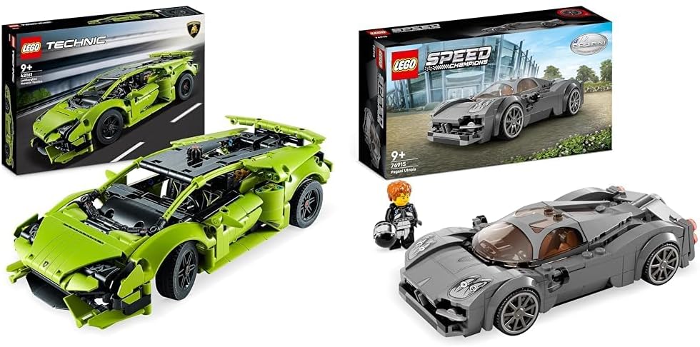 LEGO Technic Lamborghini Huracán Tecnica Toy Car Model Kit, Racing Car Building Set for 9 Plus Year Old Kids, Boys, Girls and Motor Sport Fans, Collectible Gift Idea 42161.