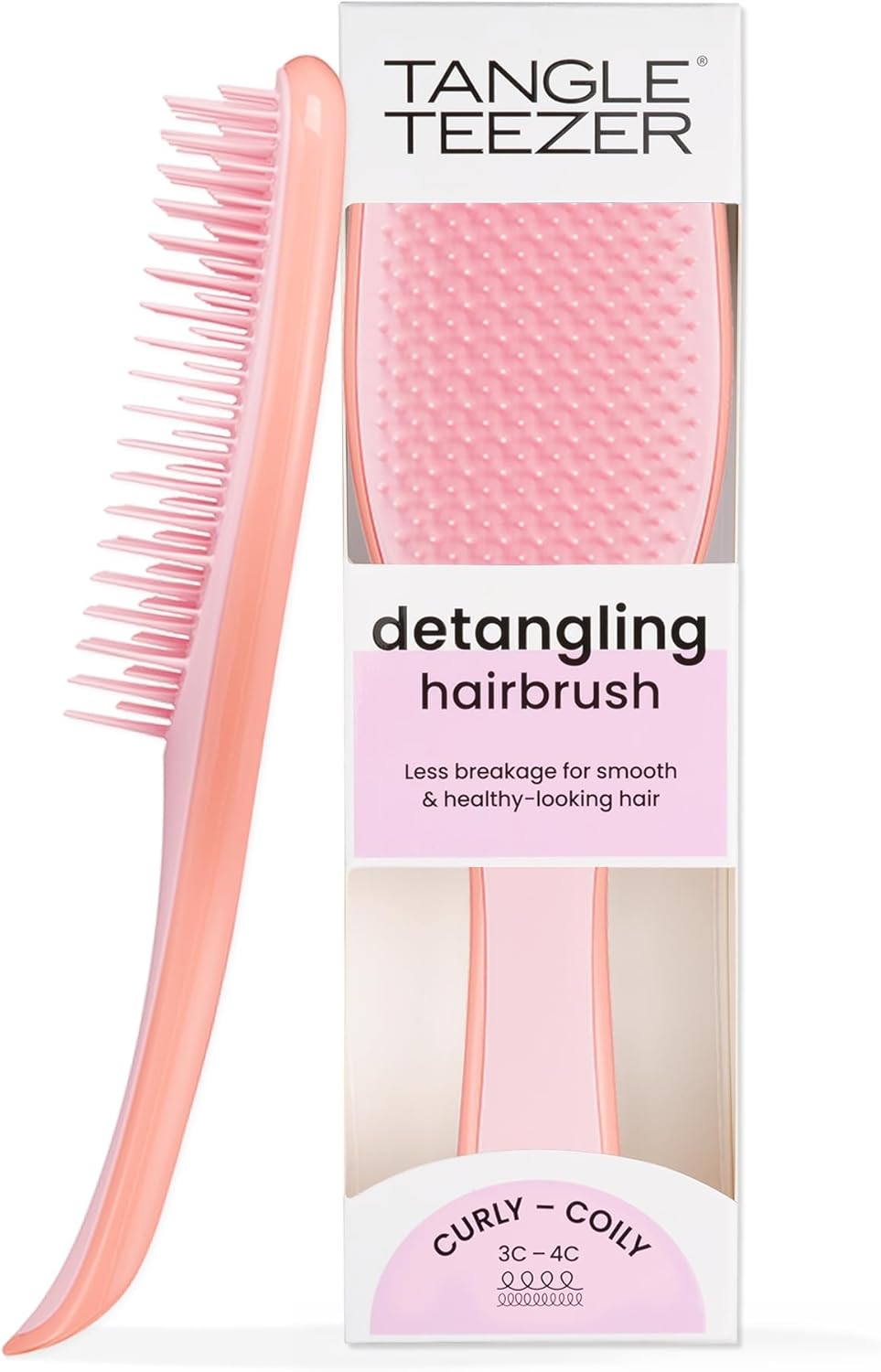 Tangle Teezer | The Naturally Curly Wet Detangler Hairbrush for 3C to 4C Hair | Reduces Frizz | Purple Passion