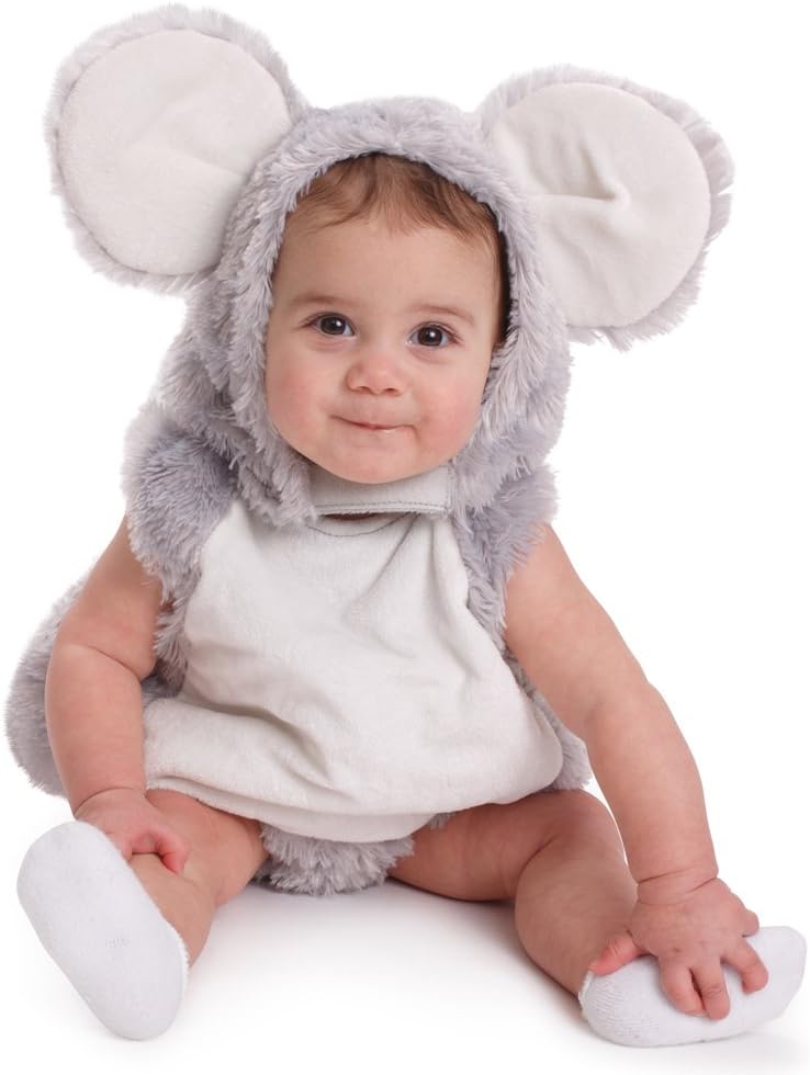 Dress Up America Baby Squeaky Mouse Halloween Pretend Play Costume - Beautiful Dress Up Set for Role.