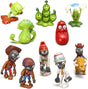 Plants Vs Zombies Toys, Plants Vs Zombies Mini Figures Set Plant Game Theme Toy Clown Zombie Toys Collectable Birthday Christmas Toys Gifts Home Decoration for Kids.