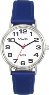 Ravel Unisex Easy Read Watch with Big Numbers - Analogue Quartz - R0105.