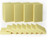 12 Pads- 76 x 127 mm Large Classics Yellow Sticky Notes,Self-Stick Post Memo Pads Its Strong Adhesive Notes,80 Sheets/Pad