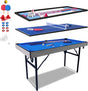 HLC 5FT Folding Kids Pool Snooker Billiards Table Games Table With Balls Gifts For Kids Adult 140 * 74.3 * 80.3CM….