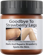 Strawberry Legs Treatment Cream For Women Keratosis Pilaris Lotion Chicken Skin Treatment Moisturizing Strawberry Skin Smooth Radiant Skin Care Solution Exfoliating Body Cream 120G.