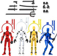 NIHESIM T13 Action Figure Set,3D Printed Figure,Lucky 13 Action Figure Toys,Titan 13 Figure for Boys,Kids' Play Action Figures,Painter's Model Figures,Action Figure with Multiple Accessories.