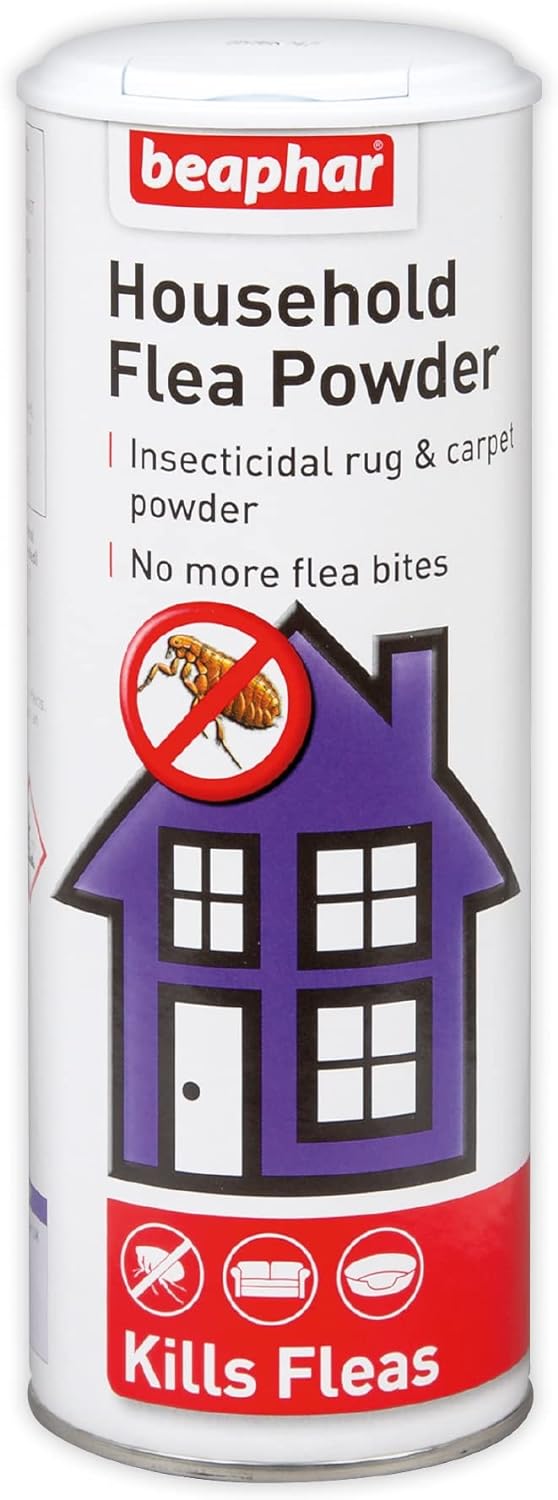 Beaphar | Household Flea Powder | Kills Fleas, & Flea Larvae in the Home | Powder for carpet & soft furnishings | For Flea Infestations | Home Flea Treatment | Covers up to 30m2