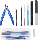 Coptiner 109PCS Gundam Model Tools Kit, Craft Set Model, Hobby Basic Tools for Gundam Model Building , Repairing and Fixing, Arts and crafts with a Plastic Box.