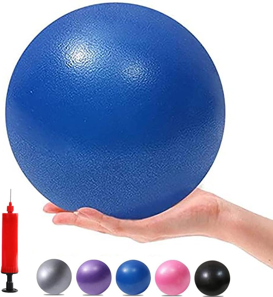 XIECCX Mini Yoga Balls 6 Inch Exercise Pilates Therapy Balance Bender Ball Barre Equipment for Home Stability Squishy Training with Pump.