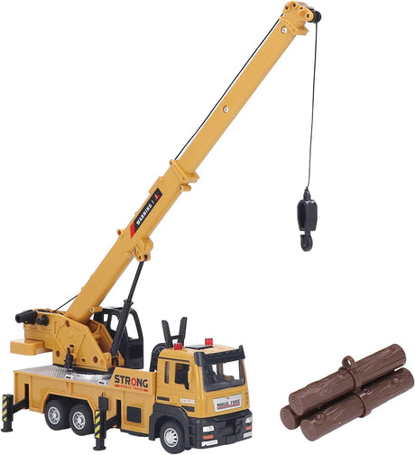 VGEBY Kids Crane Truck, Alloy Kids Play Cranes Children Play Vehicle Toy for Boys Girls Kids Toys.