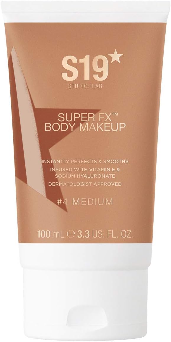 S19 SUPER FX Body Makeup, MEDIUM - Smoothes & Evens Skin Tone & Texture, Hide Scars & Blemishes -100ml.