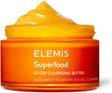 ELEMIS Superfood Glow Cleansing Butter - a Radiance Boosting Facial Cleanser to Brighten & Nourish Skin, Gentle Cleanse, Anti-Wrinkle & Removes Makeup & Leaves a Soft Glowing Complexion 90g & 200g.