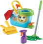 LeapFrog Clean Sweep Mop & Bucket | Interactive Pretend Play Set with Sound & Music | Suitable for Boys & Girls 2-5 Years.