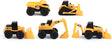 CatToysOfficial, CAT Little Machines Toys with 5pcs - Dump Truck, Wheel Loader, Bulldozer, Backhoe, and Excavator Vehicles, Cake Toppers, Gifts & Toys, Playset for Kids Ages 3 and up.