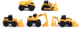 CatToysOfficial, CAT Little Machines Toys with 5pcs - Dump Truck, Wheel Loader, Bulldozer, Backhoe, and Excavator Vehicles, Cake Toppers, Gifts & Toys, Playset for Kids Ages 3 and up.