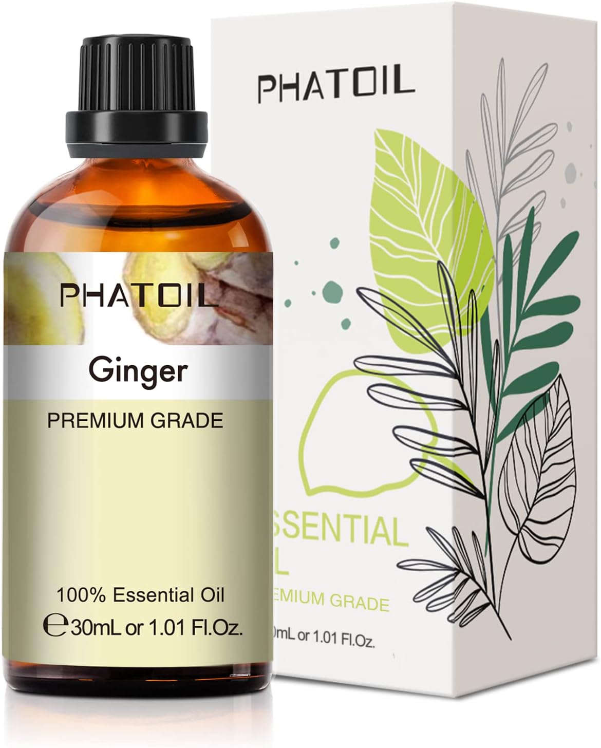 PHATOIL Peppermint Essential Oil 100ML, Pure Premium Grade Peppermint Essential Oils for Diffuser, Humidifier, Aromatherapy, Candle Making.