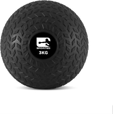 Sporteq Pro Slam Ball - Strength Training Equipment for Core, Cardio, and MMA Training - Medicine Ball with No Bounce and Textured Grip.