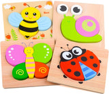 DUDUFLY Puzzles Jigsaw for Baby Boys, Wooden Puzzles Toys for 1-3 Year Old Boys Girls Birthday Gift for 1-3 Year Old Toddlers Kids Education Toy Age 1 2 3 Baby Children.