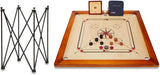 Uber Games – Premium Carrom Board Set – 33 x 33” Official Size playing board Including Carrom Men,Striker & Powder - Hardwood edges for better rebound – Made in India – Great value for all players.