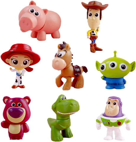 8PCS Toy Story Mini Figures Set, Toy Story Cake Topper, Toy Story Cupcake Figurines Party, Toy Story Cupcake Topper Decor For Kids Birthday Baby Shower Toy Story Theme Party Supplies.