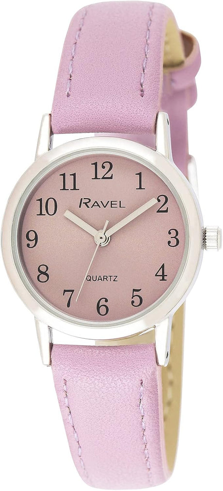 Ravel - Women's Pastel Coloured Everyday Silver Tone Watch (27mm case).