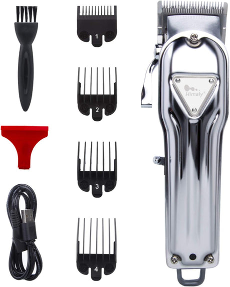 Himaly Rechargeable Hair Clippers, Professional Electric Cordless Hair Clippers Beard Trimmer Cordless Grooming Kit with 4 Guide Combs for Men and Women.