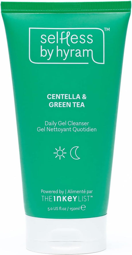 Selfless by Hyram Centella and Green Tea Hydrating Gel Cleanser a Hydrating Deep Clean for All Skin Types 150ml, Clear.