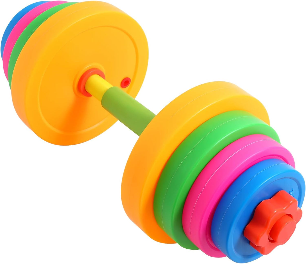 Kids Dumbbell Weight Set, Plastic Hand Dumbbell Barbell Fitness Exercise Equipment Children Exercise Fitness Sport Toy for Home Gym Workout Children Pretend Play Exercise.