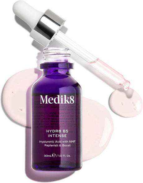 Medik8 Hydr8 B5 Intense - Supercharged Multi-Weight Hyaluronic Acid Serum - Replenishes, Smooths & Plumps Skin - Ideal For Normal to Dry Skin Types - 30ml.