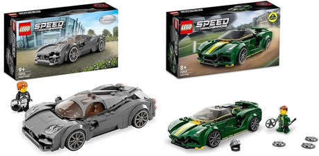 LEGO Speed Champions Pagani Utopia Race Car Toy Model Building Kit, Italian Hypercar, Collectible Racing Vehicle, 2023 Set 76915.