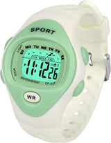 SOCICO Kids Digital Watches for Girls Boys Aged 3-10, Childrens Outdoor Sports Waterproof Watch with Led Light,Alarm Clock, Stopwatch, 12/24H for Kids Great Gifts.