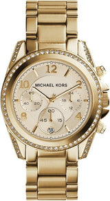 Michael Kors Women's Watch BLAIR, 39mm Case Size, Quartz Chronograph Movement, Stainless Steel Strap.