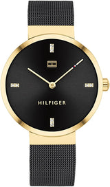 Tommy Hilfiger Watch for Women with Carnation Gold Colored Stainless Steel mesh Bracelet.